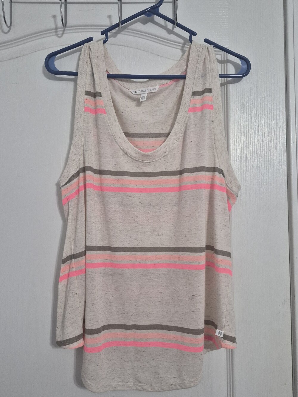 Victoria's Secret Casual Soft Striped Tank Top Size Small